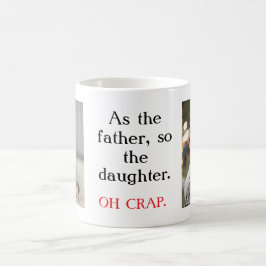 Taza De Café Como padre, como hija/hijo/foto