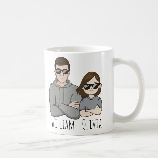 Taza De Café Como Padre Como Hija Oh Crap Gira Para La Familia (Derecha)
