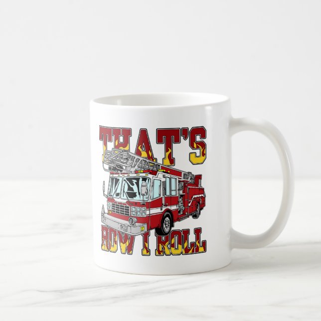 Taza De Café Cómo ruedo el coche de bomberos (Derecha)
