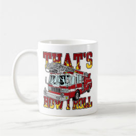Taza De Café Cómo ruedo el coche de bomberos