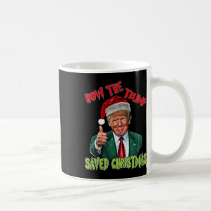 Taza De Café Cómo salvó Trump a los Navidades Divertidos Trump
