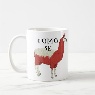 Taza De Café Como Se Llama Mug con imagen de llama