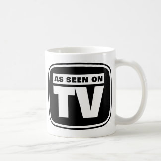 Taza De Café Como se ve en la TV - Negro y blanco