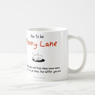 Taza De Café Cómo ser un gato: Carril del penique