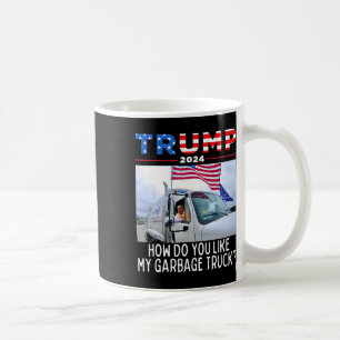 Taza De Café Cómo te gusta mi camión de basura votando Trump El