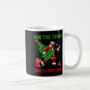 Taza De Café Cómo Trump Salvó La Navidad Divertido Trump Navida