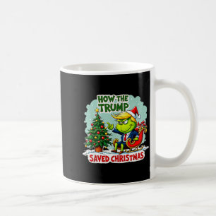 Taza De Café Cómo Trump Salvó La Navidad Divertido Trump Navida