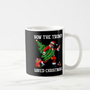 Taza De Café Cómo Trump Salvó La Navidad Divertido Trump Navida