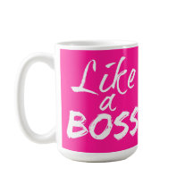 Como un jefe Mug - Rosa