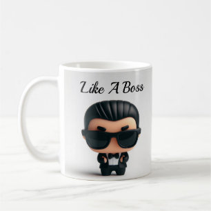 Taza De Café Como un jefe, peluche/café personalizado/regalo