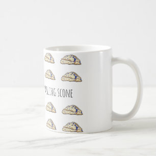 Taza De Café Como un Scone del balanceo