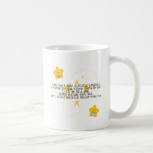 Taza De Café como una estrella que brilla brillantemente