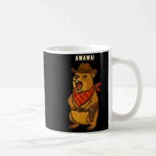 Taza De Café Cómo va Vaquero Roca Hyrax Awawa Western Divertido