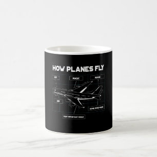 Taza De Café Cómo Vuelan Los Aviones Para Los Pilotos Estudian