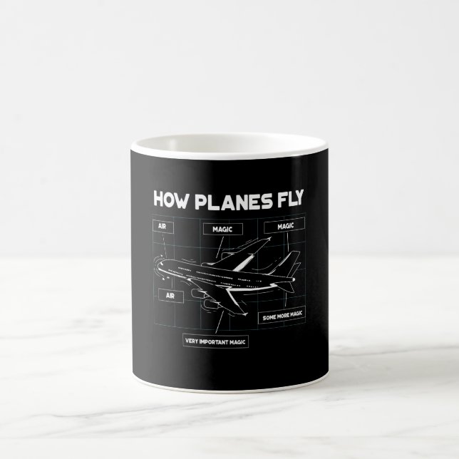 Taza De Café Cómo Vuelan Los Aviones Para Los Pilotos Estudiant (Centro)
