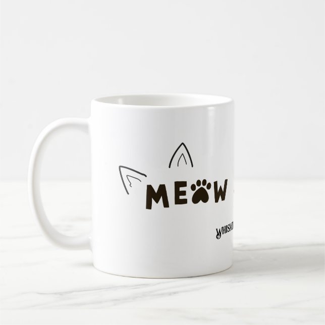 Taza De Café Cómodo café y gato (Izquierda)
