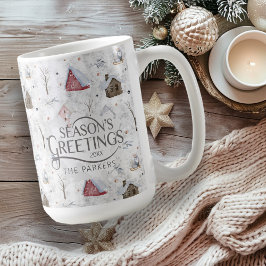 Taza De Café Cómodo Navidades domésticos Pink ID985