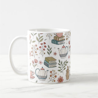 Taza De Café Cómodo té y libros Mug