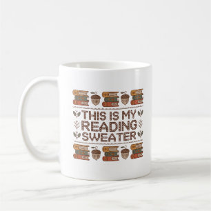 Taza De Café Cómodos libros nórdicos de patrón de dulces para l