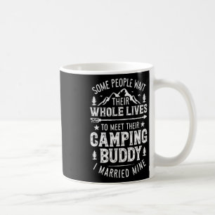 Taza De Café Compañero de acampada se casó con la mía Camiseta
