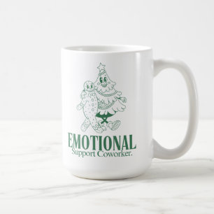Taza De Café Compañero de trabajo de apoyo emocional divertido 