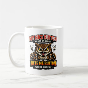 Taza De Café Compañero de trabajo divertido   Mi botón agradabl