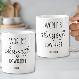 Taza De Café Compañero de trabajo divertido personalizado