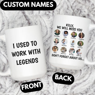 Taza De Café Compañero de trabajo personalizado solía trabajar
