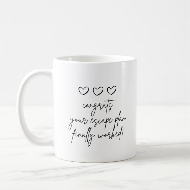 Taza De Café compañero de trabajo que se va divertido (Izquierda)