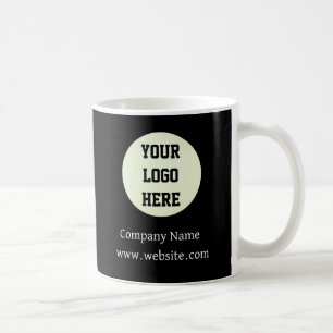 Taza De Café Compañía con logotipo de personalizado Negra Empre