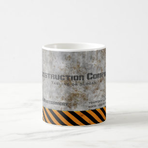 Taza De Café Compañía de Construcción de Precaución de Hormigón