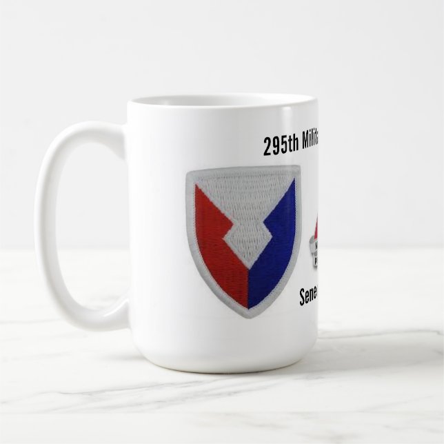 Taza De Café Compañía de Policía Militar Seneca Army Depot Co. (Izquierda)