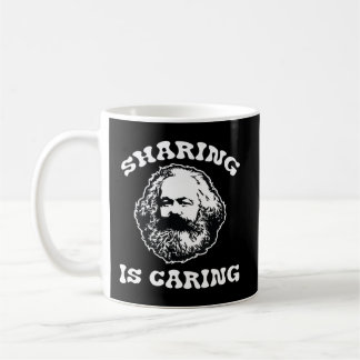 Taza De Café Compartir Karl Marx es socialista político preocup