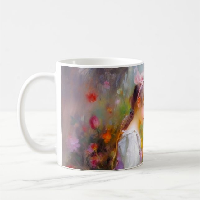 Taza De Café Compartir Rosas y amistad (Izquierda)