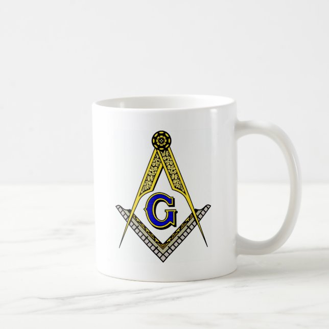 Taza De Café Compás y cuadrado (Derecha)