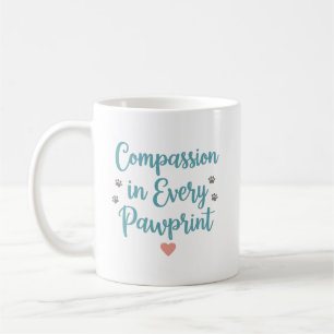 Taza De Café Compasión en Cada Huella de Pata – Técnico Veterin