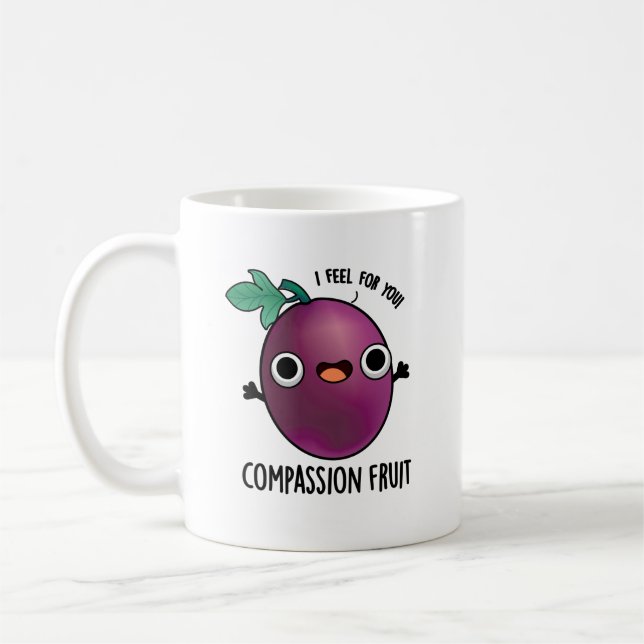 Taza De Café Compasión Fruta Graciosa Pasión Fruta Pun (Izquierda)