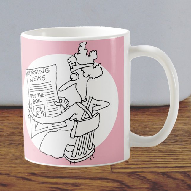 Taza De Café Competencia divertida de periódicos de enfermeras  (Subido por el creador)