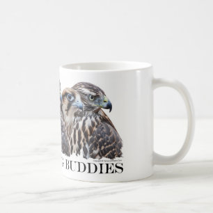 Taza De Café Compinches de la caza de la cetrería