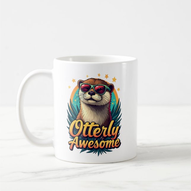 Taza De Café Completamente Awesome, Funny Sea Otter Lover (Izquierda)