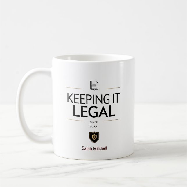 Taza De Café Compliance Officer Personalized (Izquierda)