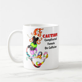Taza De Café "Complicó a la hembra en sirena del cafeína"