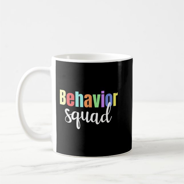 Taza De Café Comportamiento divertido Escuadrón de terapia de R (Izquierda)