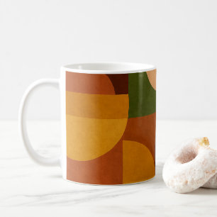 Taza De Café Composición abstracta de mediados de siglo moderno