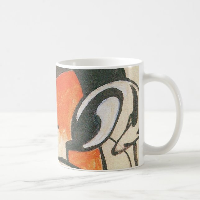 Taza De Café Composición con dos ciervos por Franz Marc (Derecha)