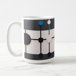 Taza De Café Composición geométrica abstracta con círculos