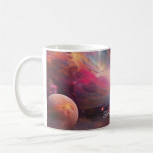 Taza De Café Composición geométrica cósmica