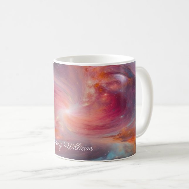Taza De Café Composición geométrica cósmica (Anverso derecho)