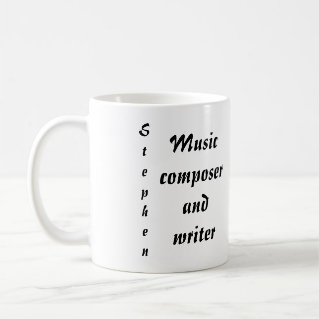 Taza De Café Compositor De Música Y Escritor (Izquierda)