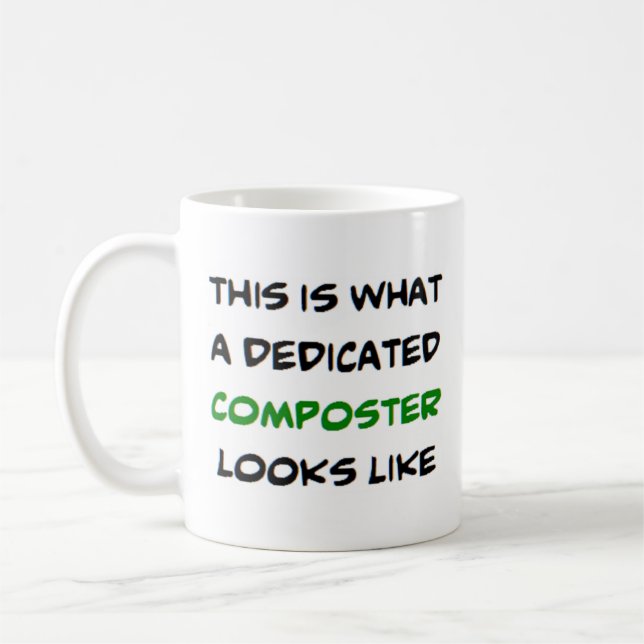 Taza De Café compositor, dedicado (Izquierda)